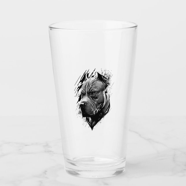 American Staffordshire Terrier  Glass (Front)