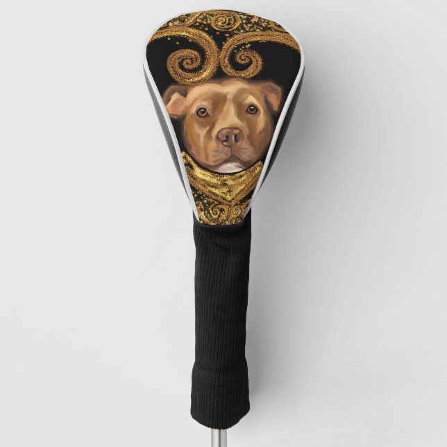 AMERICAN STAFFORDSHIRE TERRIER  GOLF HEAD COVER (Front)