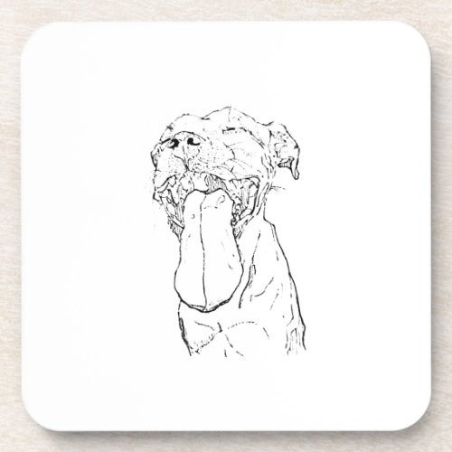 American Staffordshire Terrier Illustration Beverage Coaster
