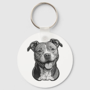 American Staffordshire Terrier Keychain