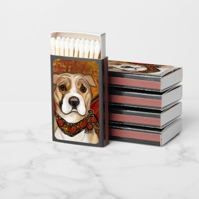 AMERICAN STAFFORDSHIRE TERRIER           MATCHBOXES (Stacked)