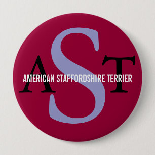 American Staffordshire Terrier Pinback Button