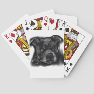 American Staffordshire Terrier Poker Cards