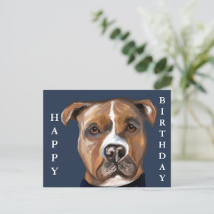 AMERICAN STAFFORDSHIRE TERRIER POSTCARD