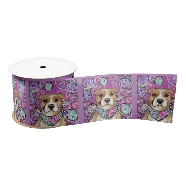 AMERICAN STAFFORDSHIRE TERRIER           SATIN RIBBON (Spool)
