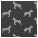 American Staffordshire Terrier Silhouettes AmStaff Fabric