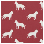 American Staffordshire Terrier Silhouettes AmStaff Fabric