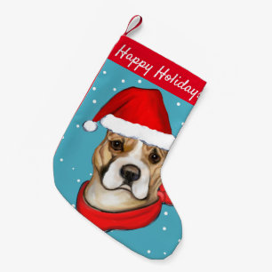 AMERICAN STAFFORDSHIRE TERRIER SMALL CHRISTMAS STOCKING