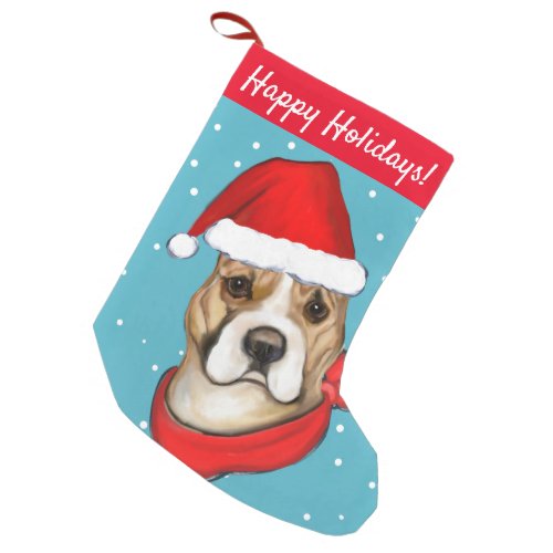 AMERICAN STAFFORDSHIRE TERRIER SMALL CHRISTMAS STOCKING