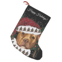 American Staffordshire Terrier  Small Christmas Stocking