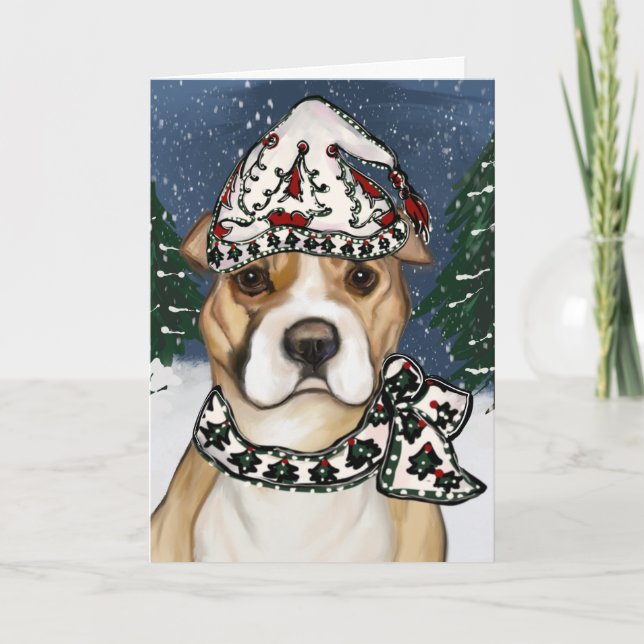 AMERICAN STAFFORDSHIRE TERRIER        THANK YOU CARD (Front)