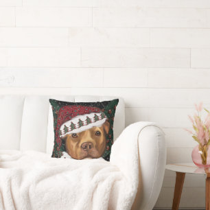 American Staffordshire Terrier Throw Pillow