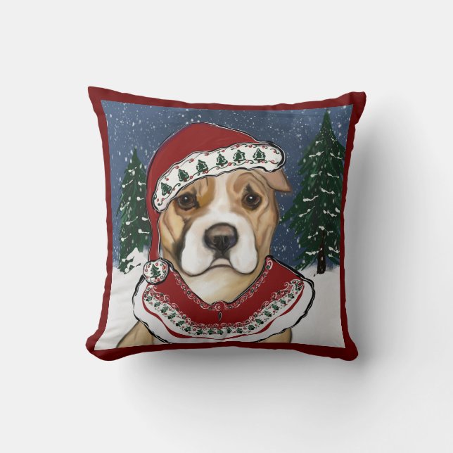 AMERICAN STAFFORDSHIRE TERRIER    THROW PILLOW (Front)