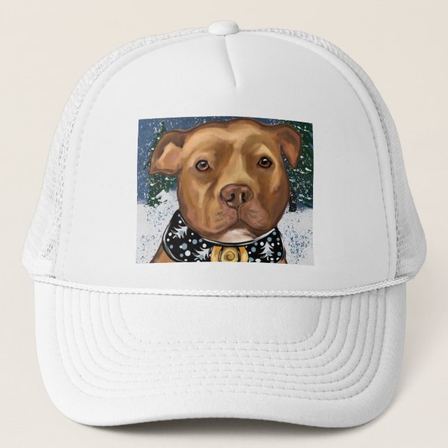 AMERICAN STAFFORDSHIRE  TRUCKER HAT (Front)