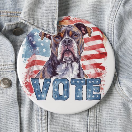 American Staffordshire US Elections Vote Button