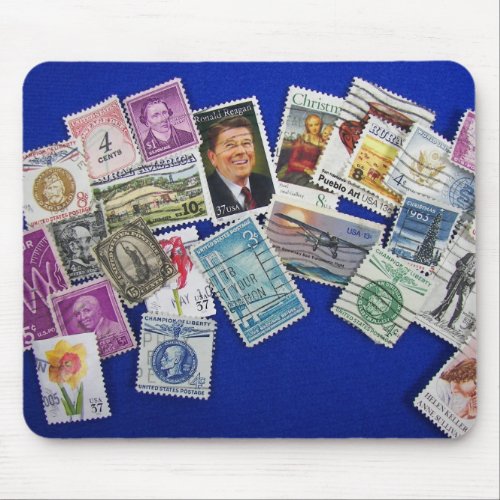 American Stamps Mouse Pad
