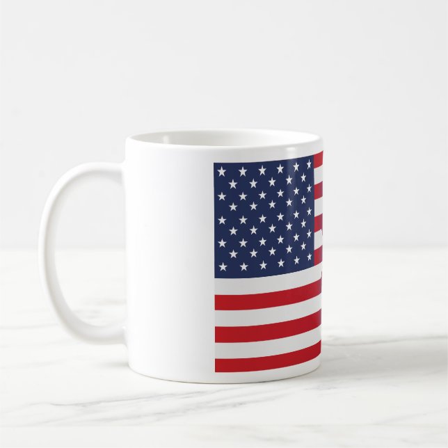 American Stand With Israel flag Coffee Mug (Left)