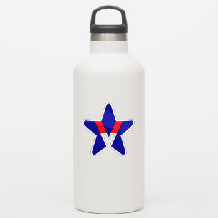 American Star Design with V letter Sticker
