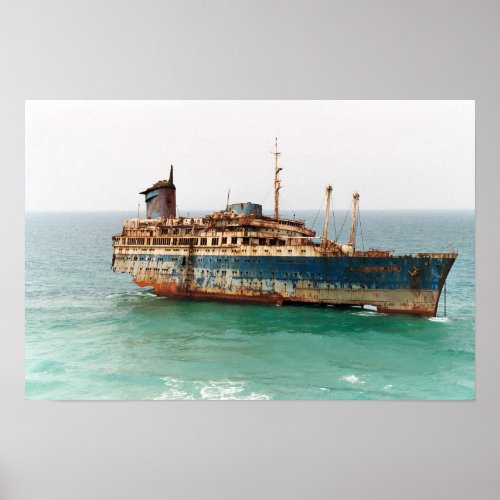 American Star Ship Wreck Poster