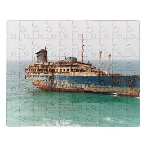 American Star Ship Wrecked Jigsaw Puzzle