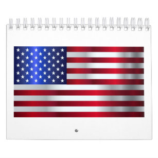 American Stars and Stripes Flag Calendar