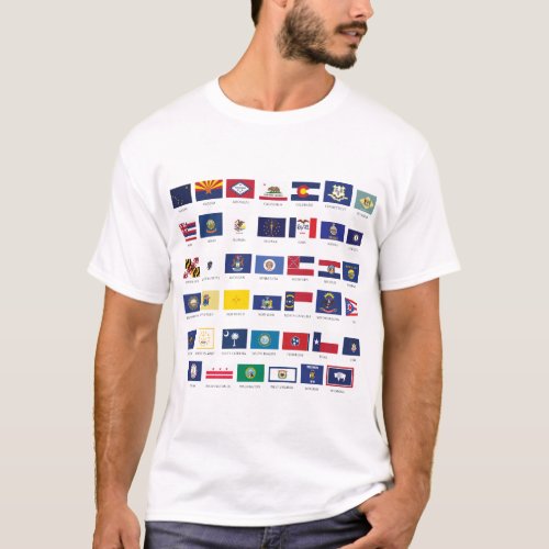 American State Flags T_Shirt
