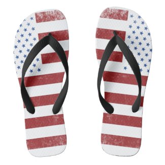 American State National Peace Flag Flip Flops