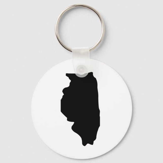 American State of Illinois Keychain (Front)
