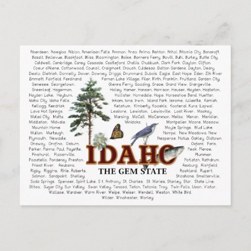 American States  _  Idaho Post Card