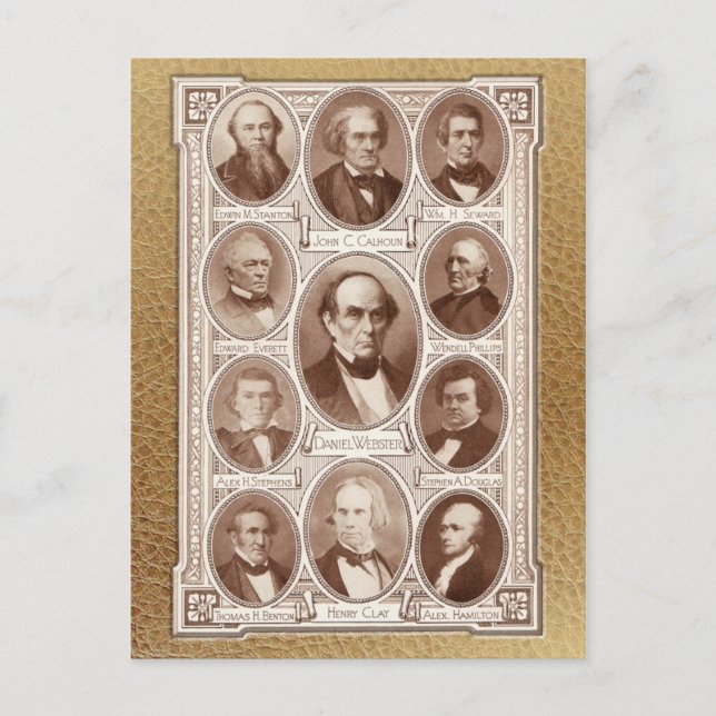 American Statesmen & Orators Postcard (Front)