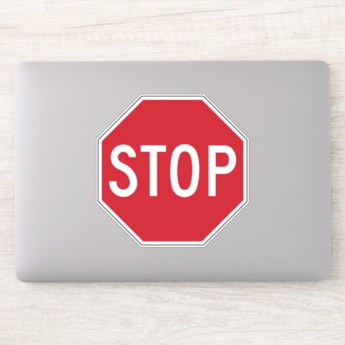 American Stop Sign Sticker