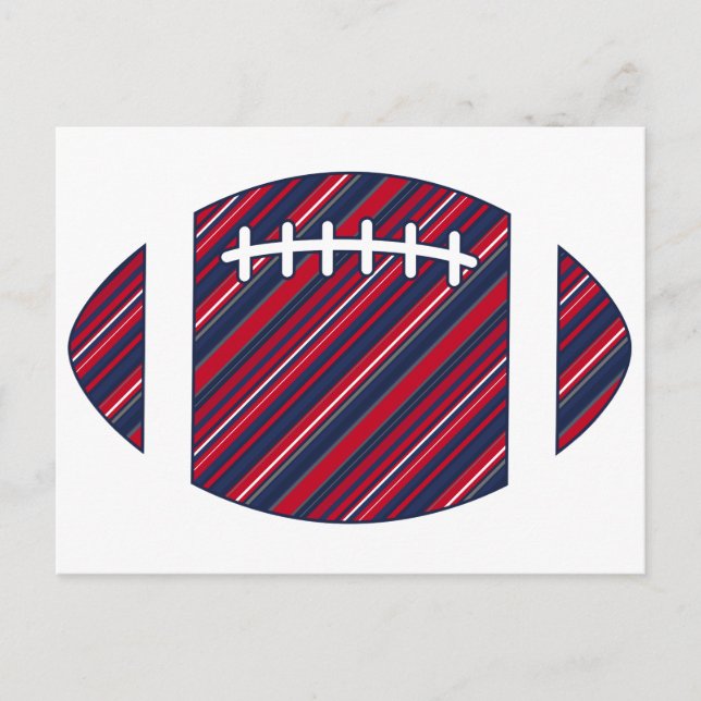 American Striped Footall Postcard (Front)