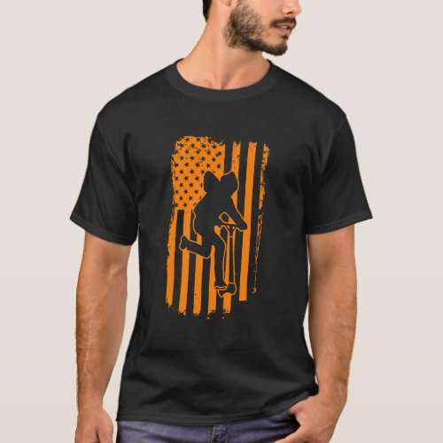 American Stunt Scooter Kick Trick Competition Hood T_Shirt