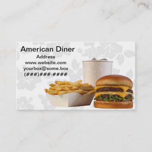 American Style Diner Business Card