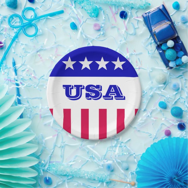 American Style Paper Plates (Party)