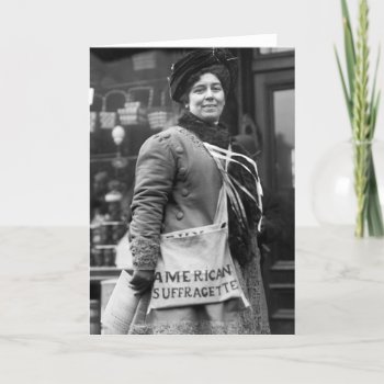 American Suffragette  1910 Card by Photoblog at Zazzle
