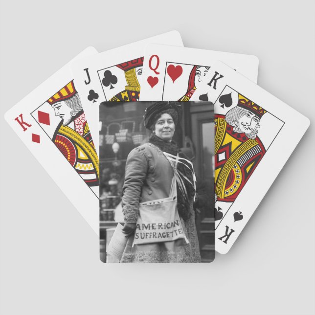 American Suffragette, 1910 Poker Cards (Back)