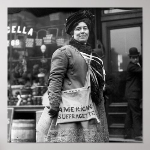 American Suffragette early 1900s Poster