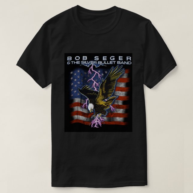 American Summer Tour Bob the Silver Seger Bullet B T-Shirt (Design Front)