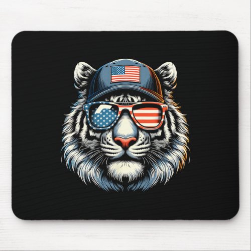 American Sungles Tiger Shades 4th Of July Mens  Mouse Pad