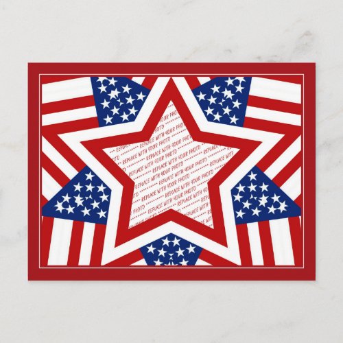 American Super Star Photo Frame Postcard