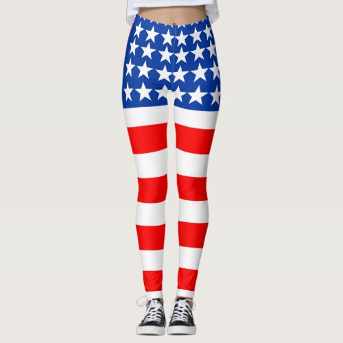 American Superhero Leggings