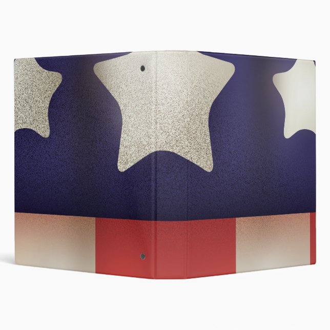 American superhero Logo 3 Ring Binder (Background)