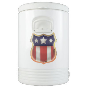 American superhero Logo Cooler