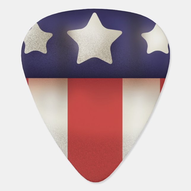 American superhero Logo Guitar Pick (Back)