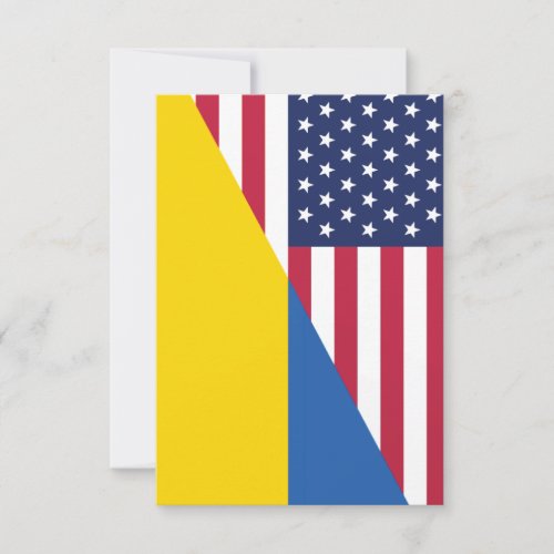 American support toward Ukraine Sherpa Blanket Thank You Card