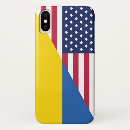 American support towards Ukraine Sherpa Blanket iPhone X Case