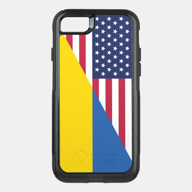 American support towards Ukraine Sherpa Blanket Otterbox iPhone Case (Back)