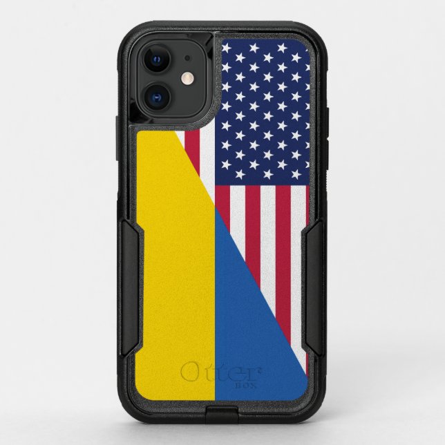 American support towards Ukraine Sherpa Blanket Otterbox iPhone Case (Back)