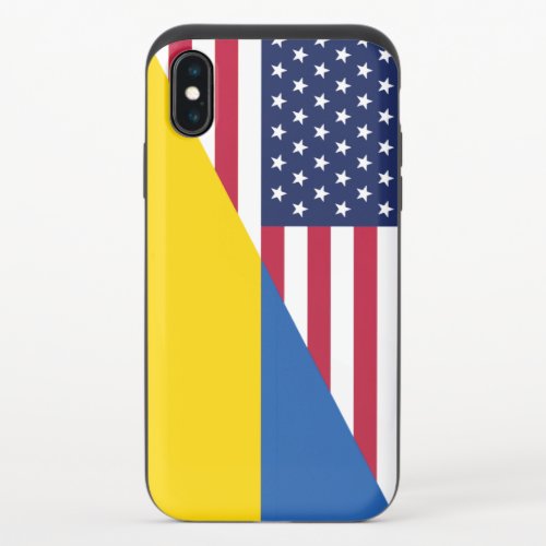 American support towards Ukraine Sherpa Blanket iPhone X Slider Case